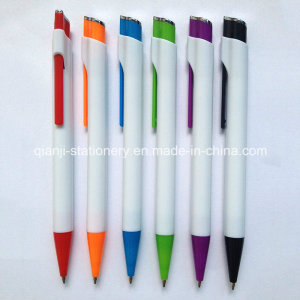 White Plastic Ball Pen (P1021A)